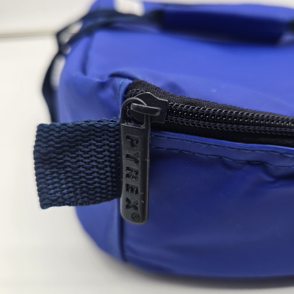 Pyrex Portables Blue Travel Carry Bag Insulated Case 16" X 10 X 2.5" Hot or Cold - Picture 4 of 8